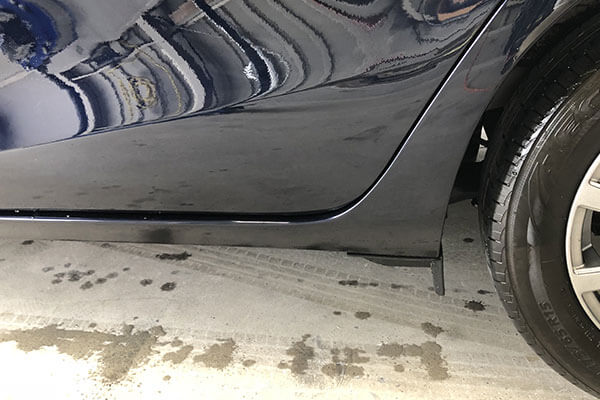 トヨタアクアの板金塗装 修理 実例